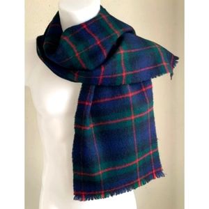 Lochcarron 100% New Wool Scarf, Made in Scotland, Tartan Plaid - Vintage